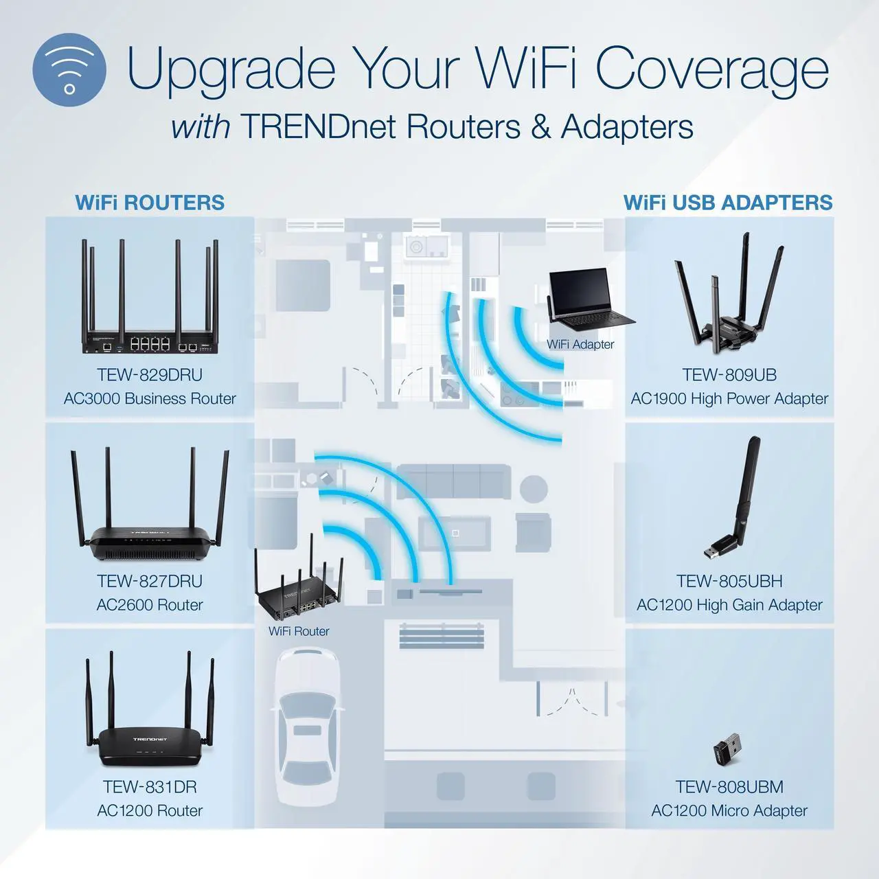 Alt view image 7 of 8 - TRENDnet AC1200 Dual Band WiFi Router, TEW-831DR, Gigabit WAN Port, 4 x 5dBi Antennas, Wireless AC 867Mbps, Wireless N 300Mbps, Business/Home Wireless AC Router for High Speed Internet,MU-MIMO Support
