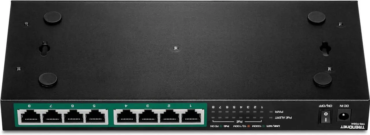 Alt view image 3 of 6 - TRENDnet TPE-TG84, 8-Port Gigabit PoE+ Switch