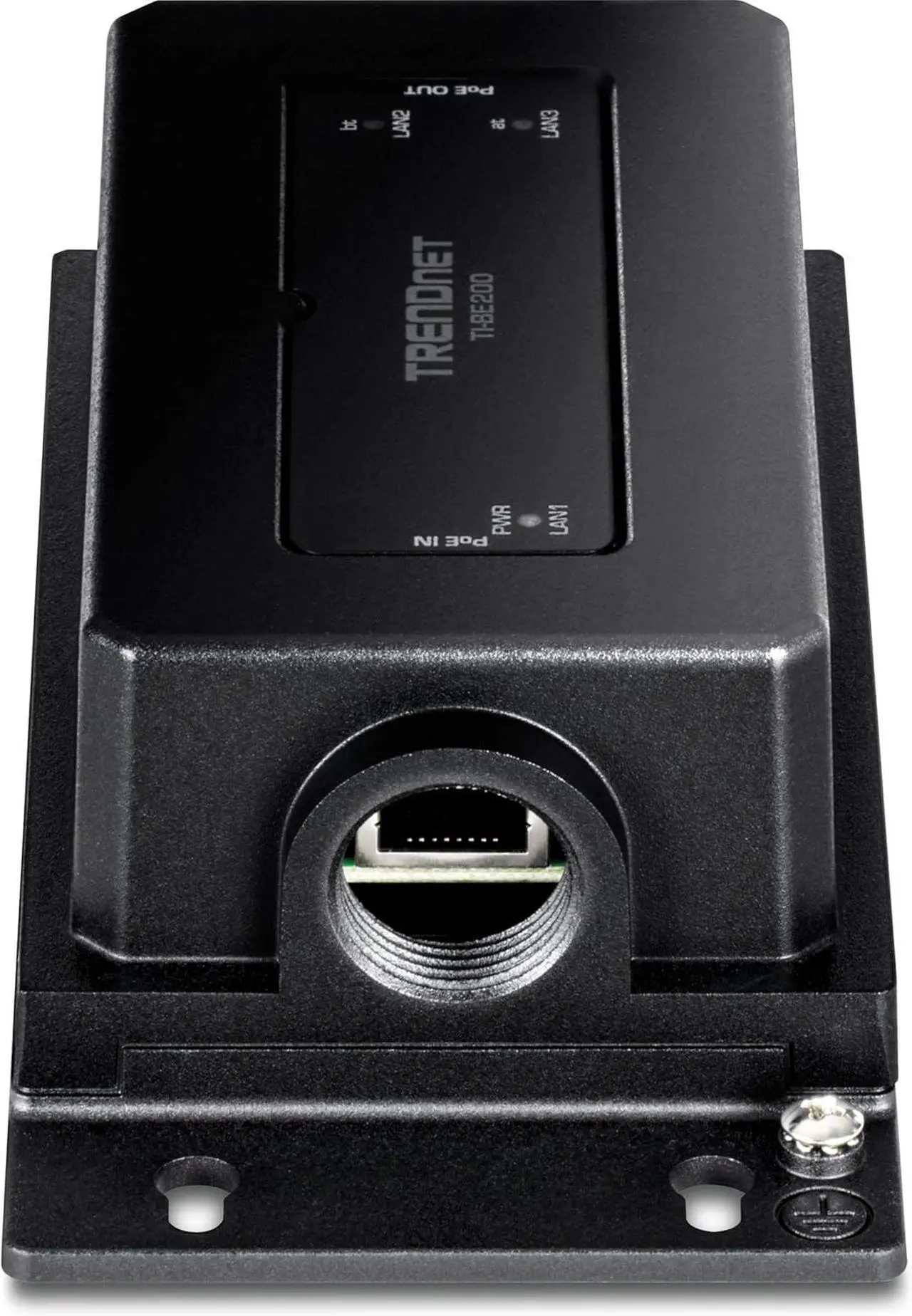Alt view image 4 of 5 - TRENDnet 2-Port Industrial Outdoor Gigabit PoE++ Extender, Extends PoE++ Connection up to 200m (656 ft.) for up to 2 Devices, TI-BE200
