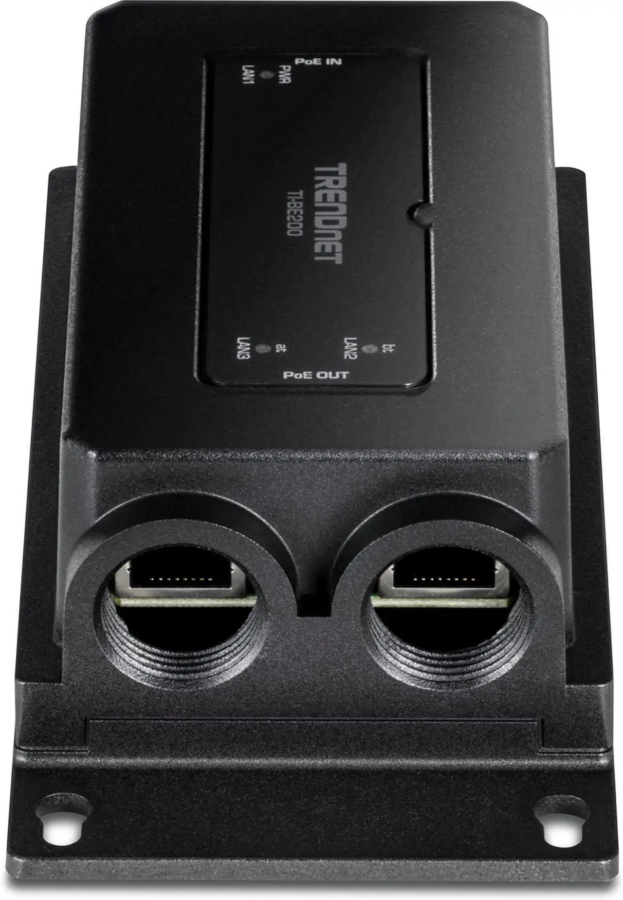 Alt view image 3 of 5 - TRENDnet 2-Port Industrial Outdoor Gigabit PoE++ Extender, Extends PoE++ Connection up to 200m (656 ft.) for up to 2 Devices, TI-BE200
