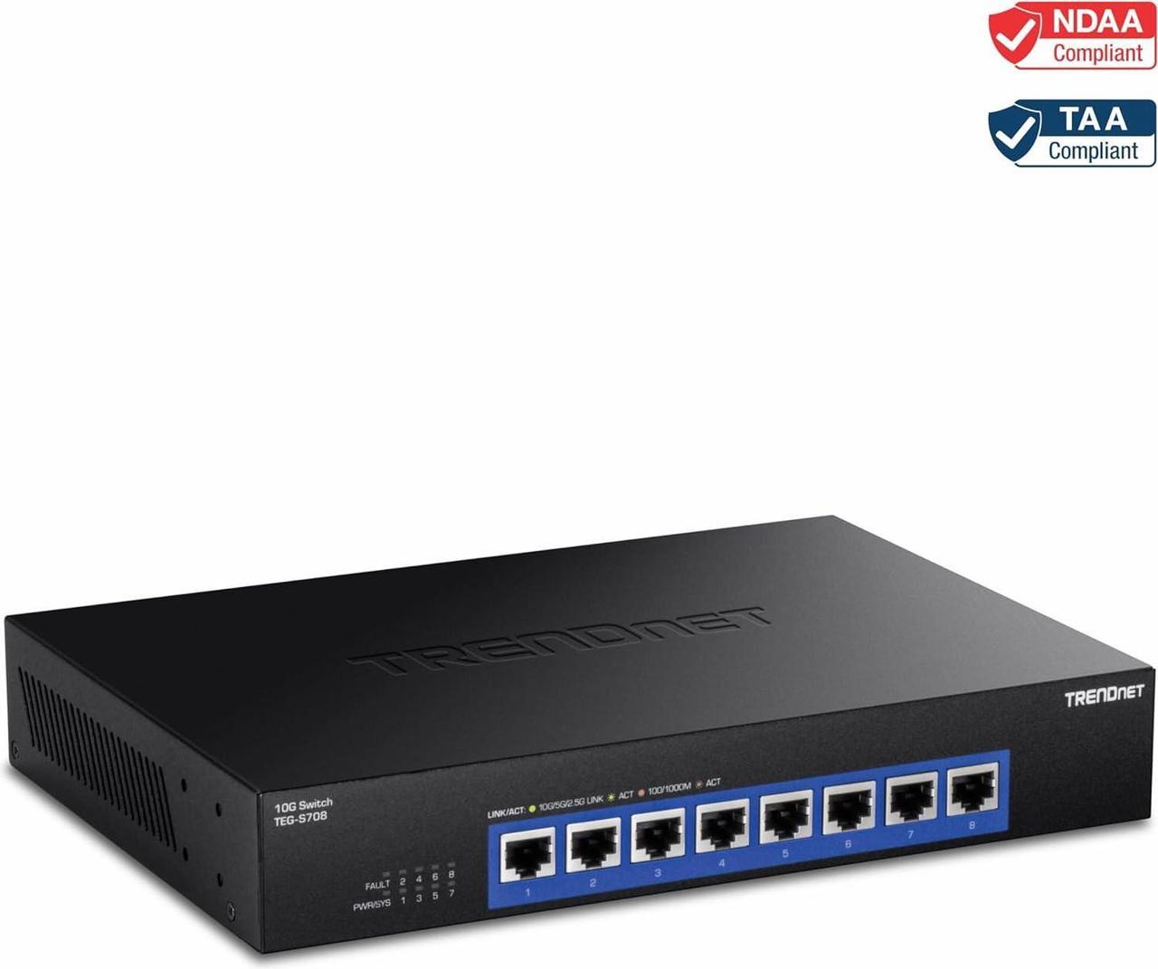 TRENDnet  TEG-S708, 8-Port 10G Switch