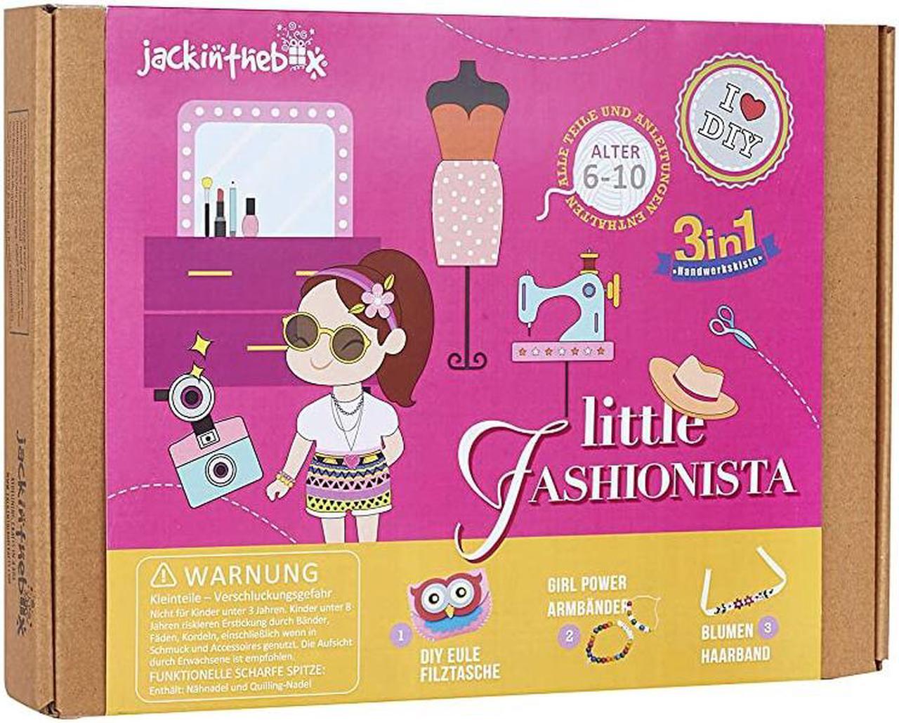 Main image of Themed Art and Craft Kit for Girls | 3 Craft Projects in 1 Box | Best Girl Gift for Ages 4 5 6 7 8 Years | Includes Beautiful Felt and Foam Embellishments Little ista 3in1