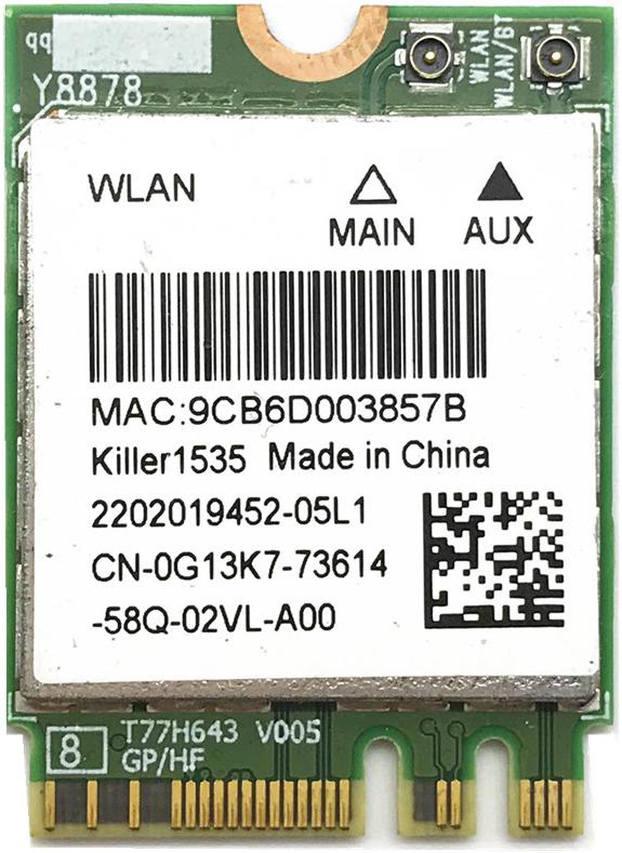 Weastlinks killer 1535 867Mbps killer1535 bluetooth 4.1 NGFF M.2 WiFi Network Card for GE72/GT72/GT80/GS60/GE62P651SE/SG/P650S/T5