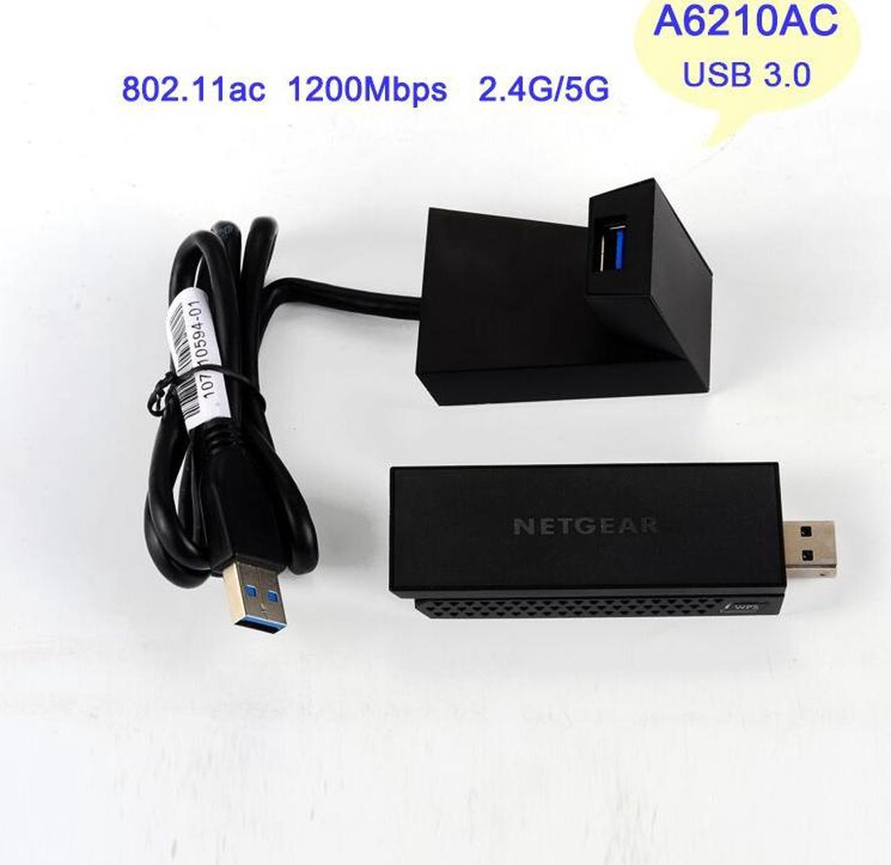 Weastlinks AC1200 Wifi USB 3.0 USB For NetGear A6210 802.11ac high gain antenna Dual Band 2.4G&5G + USB Dock WIFI Receiver adapter