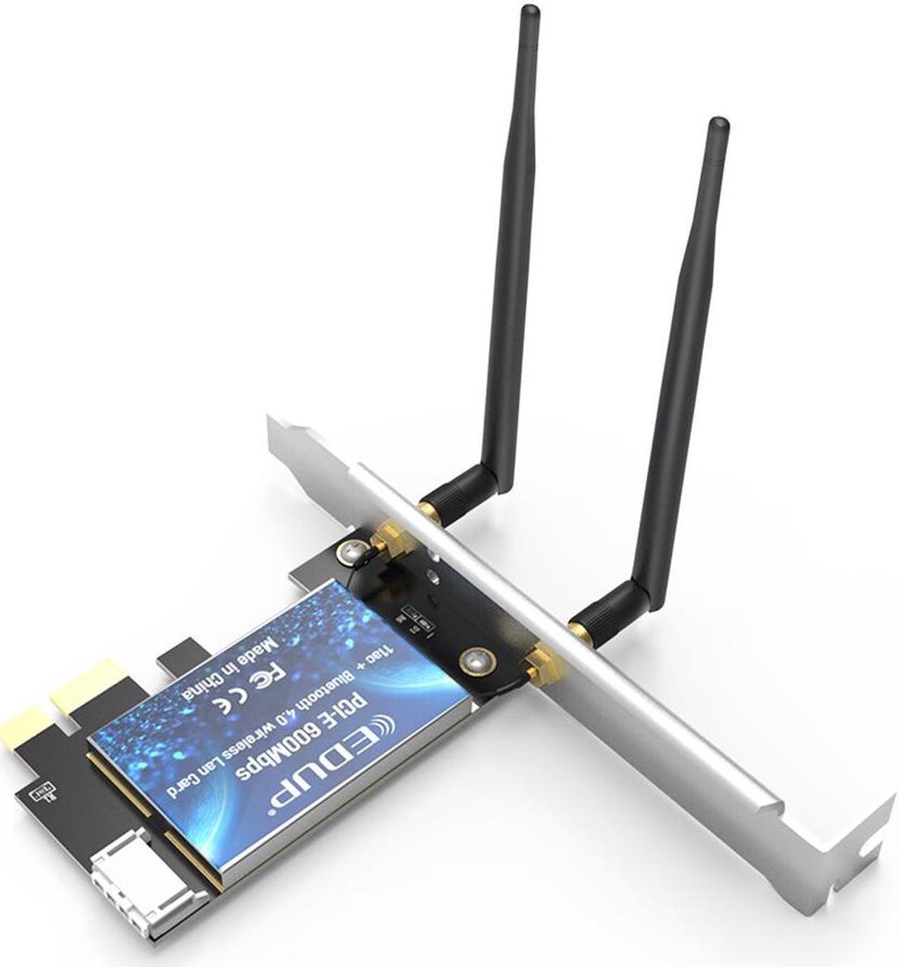 Alt view image 6 of 7 - Weastlinks 600Mbps WIFI PCI Express Network Card 2.4G/5GHz Wireless WiFi Bluetooth PCI-E LAN Card 802.11 ac/b/g/n Adapter For Computer