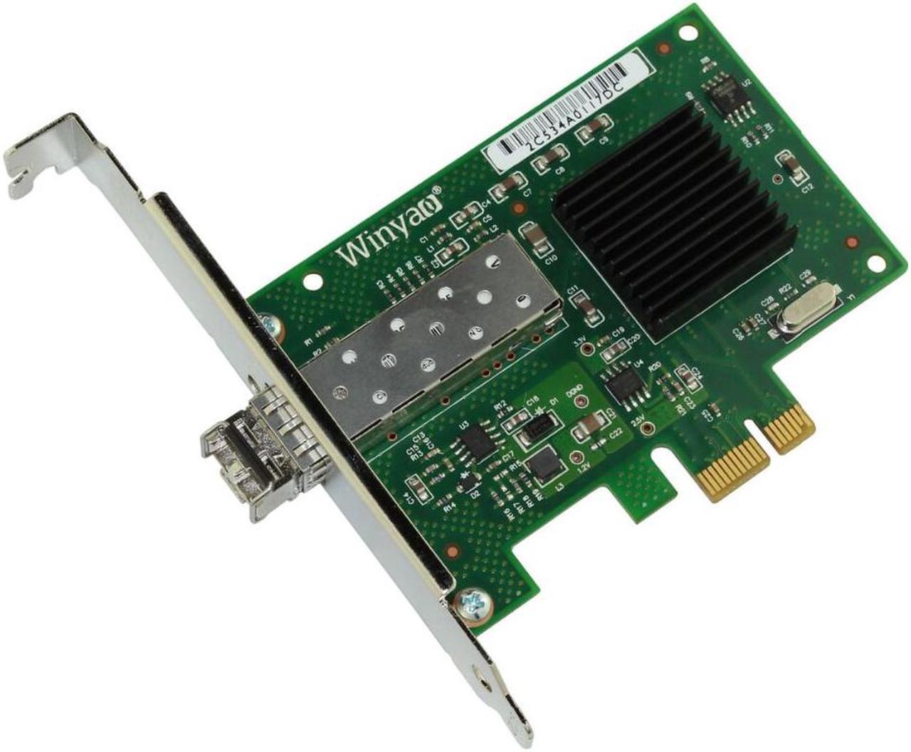 Weastlinks WY5715DF-SX PCI-E X1 SFP Gigabit Fiber Ethernet Network Card Broadcom BCM5715S 10/100/1000 Mbps Multi Mode 1G 850nm LC