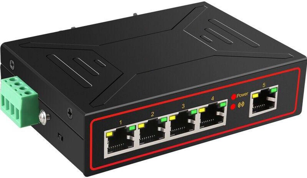 Weastlinks 5 Port RJ45 Industrial Fast Ethernet Switch Megabit 10/100Mbps Full duplex/Half Duplex lan switch TXE173