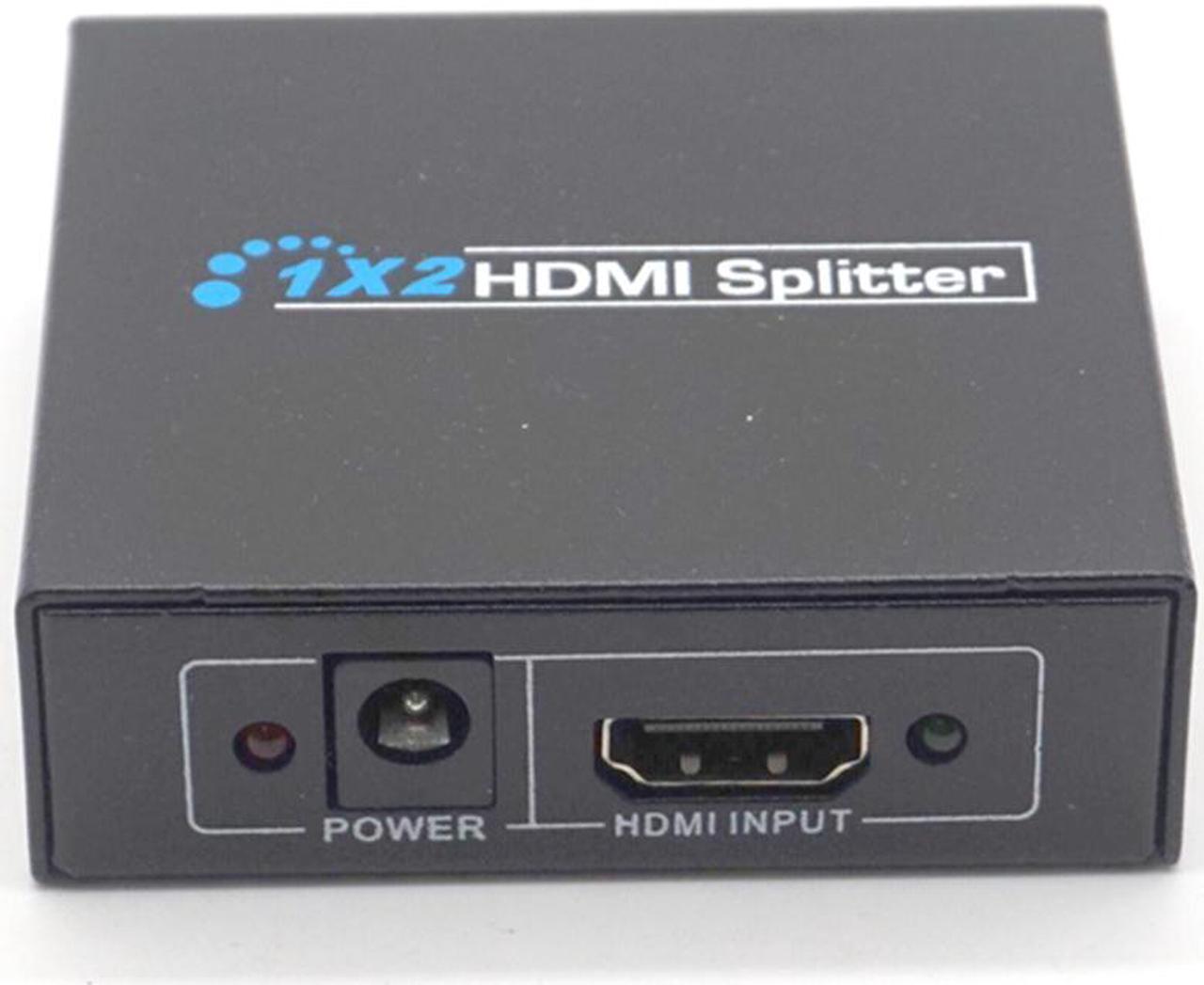 Weastlinks HDMI Splitter Full HD 1080p Video HDMI Switch Switcher 1X2 Split 1 in 2 Out Amplifier Dual Display For HDTV DVD PS3 Xbox