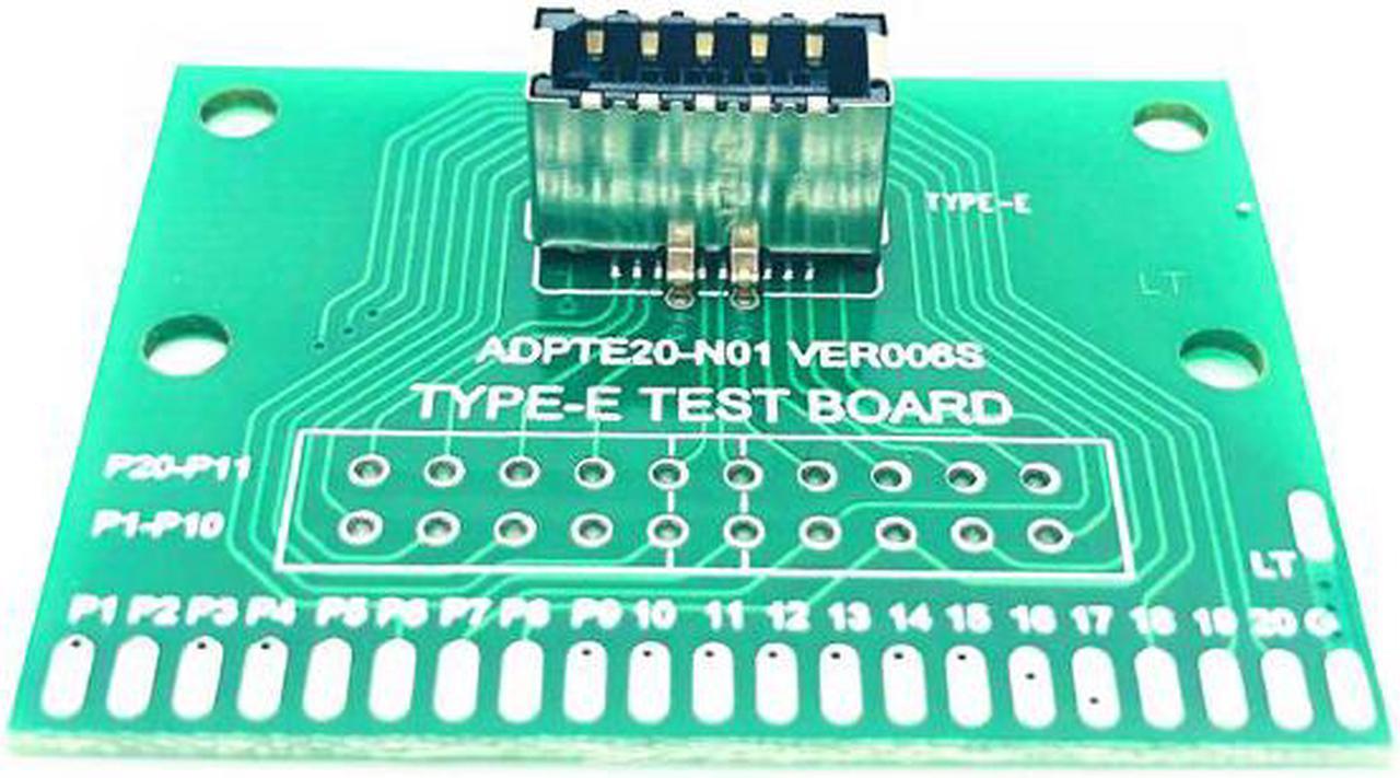 Weastlinks TYPE-E Test Board TYPE E Female Port Universal Board USB 3.1 20pin Test Card Adapter for USB3.1 Front Panel Cable Test PCB Board