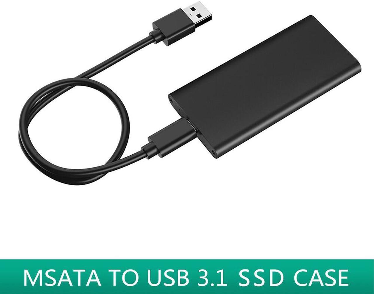 Weastlinks mSATA to USB 3.1 Type-c SSD Case Aluminum 10Gbps SSD Portable Hard Disk Box 3*3/3*5 mSATA Laptop Solid State Disk Enclosure