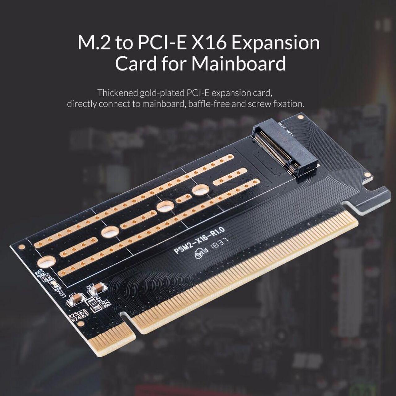 Weastlinks PCI-E Express M.2 M-key Interface SSD M.2 NVME to PCI-E 3.0 X16 Gen3 Convert Card Support 2230-2280 Size Super Speed Card