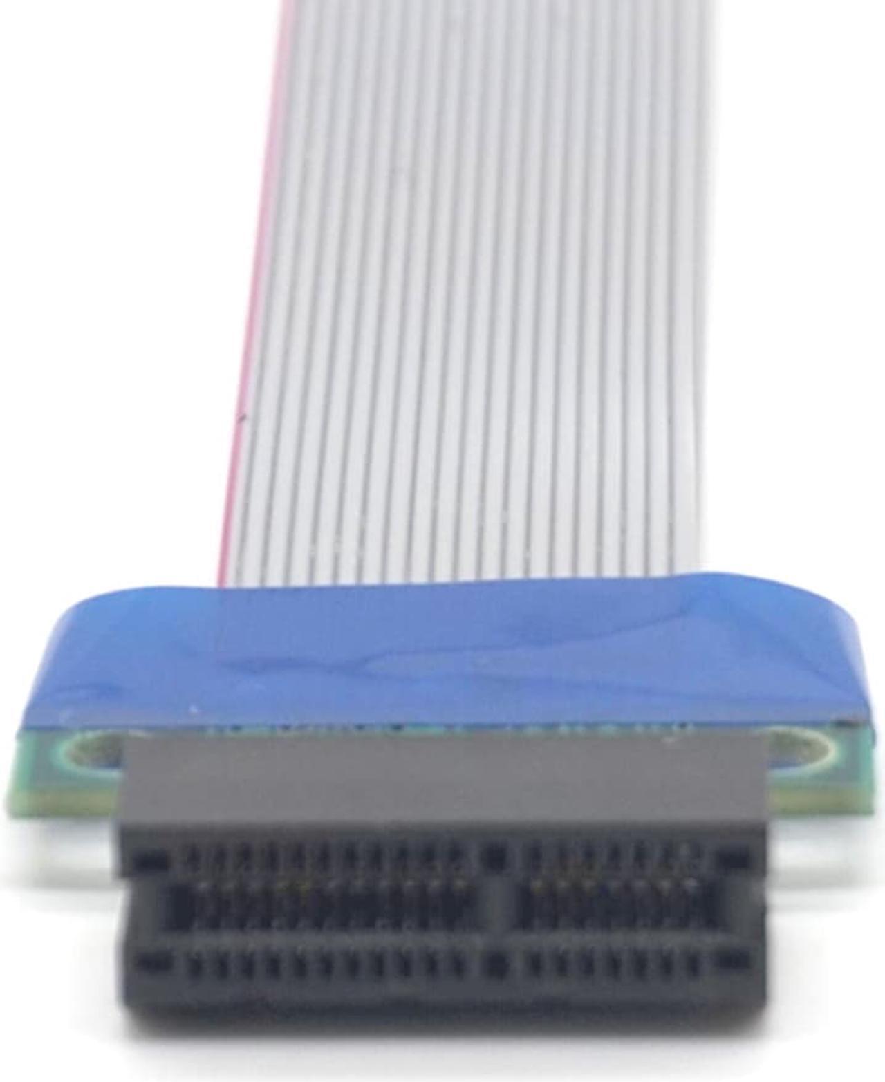 Alt view image 7 of 7 - Weastlinks PCI Express PCI-E 1X Male to PCIe Female Extension Cable for Motherboard Riser Card Extender Extension Ribbon Adapter