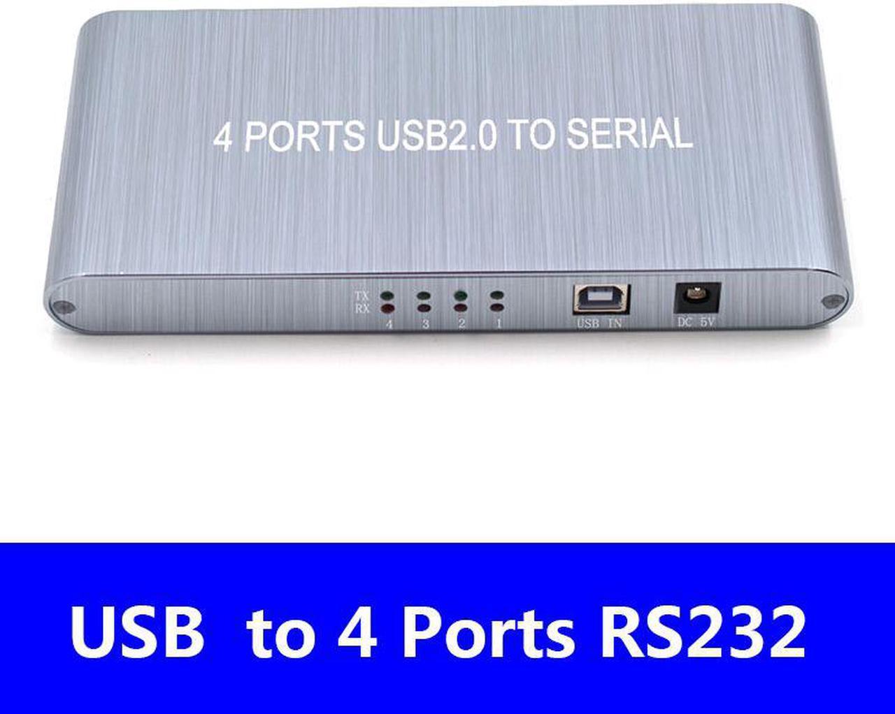 Weastlinks 4 Port USB2.0 to Serial RS232 DB9 Splitter 4 com to usb2.0 RS-232 cable