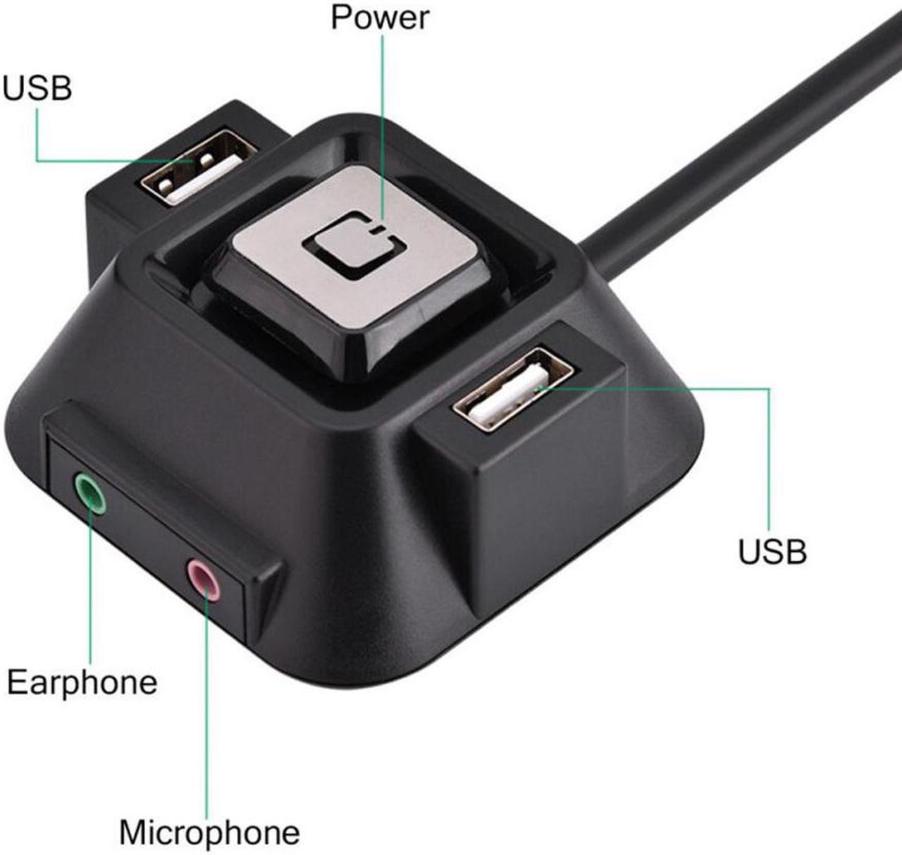 Weastlinks PC Practical Desktop Computer Case Power Supply on/off Reset HDD Button Switch Cable 1.2M