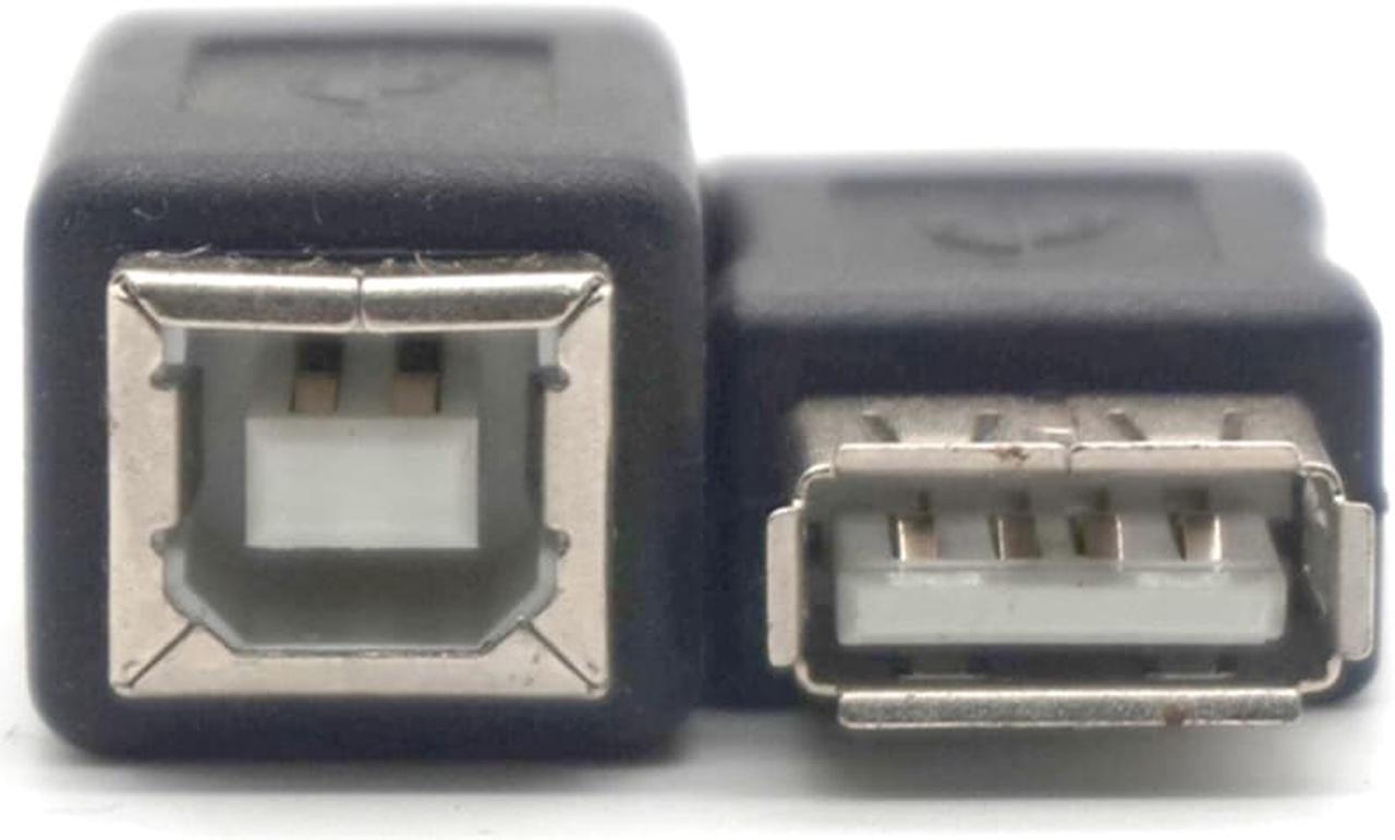 Weastlinks 2PCS USB Type A Female to Printer Scanner Type B Female Adapter Adaptor Converter Connectors