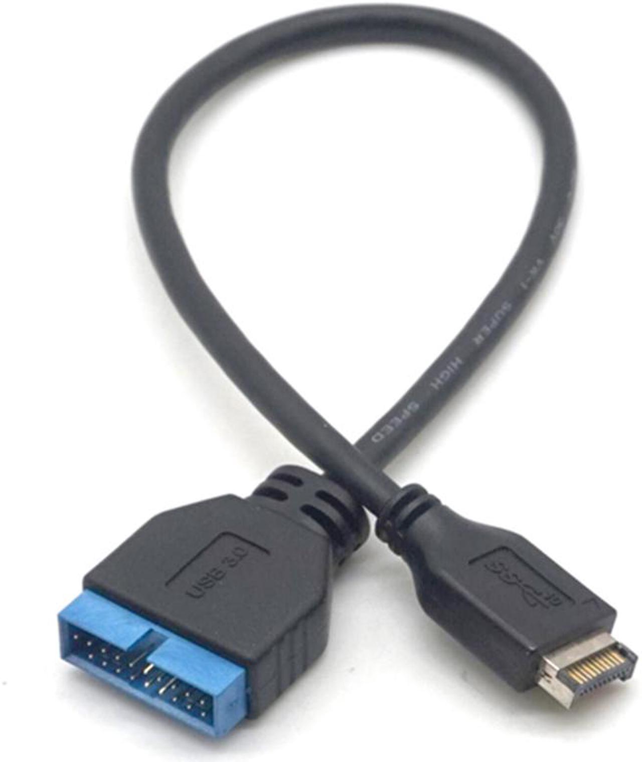 Weastlinks USB3.1 Type-E Male to USB3.0 IDC 20Pin Female Extension Cable Cord for ASUS