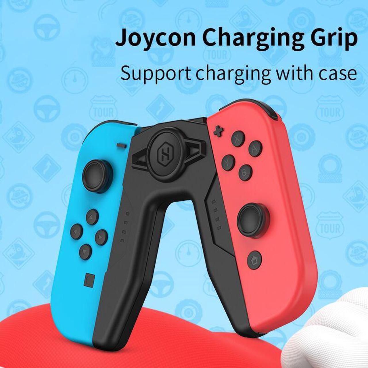 Weastlinks Joy-Con Charging Grip for Nintendo Switch/Lite Controllers Comfort Charger Dock NS Handle Portable Rechargeable Stand