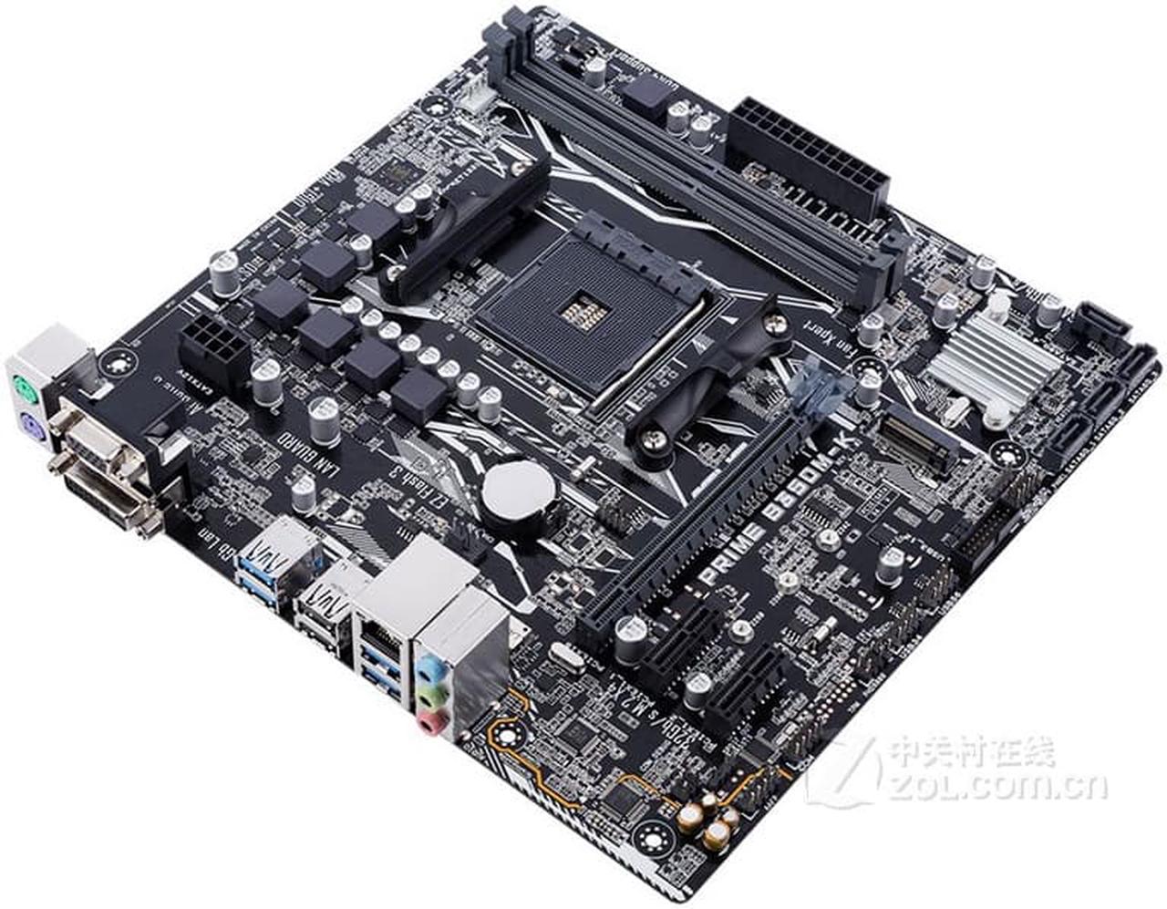 Alt view image 3 of 7 - ASUS PRIME Professional B350M-K Desktop Motherboard AMD B350 Socket AM4 AMD