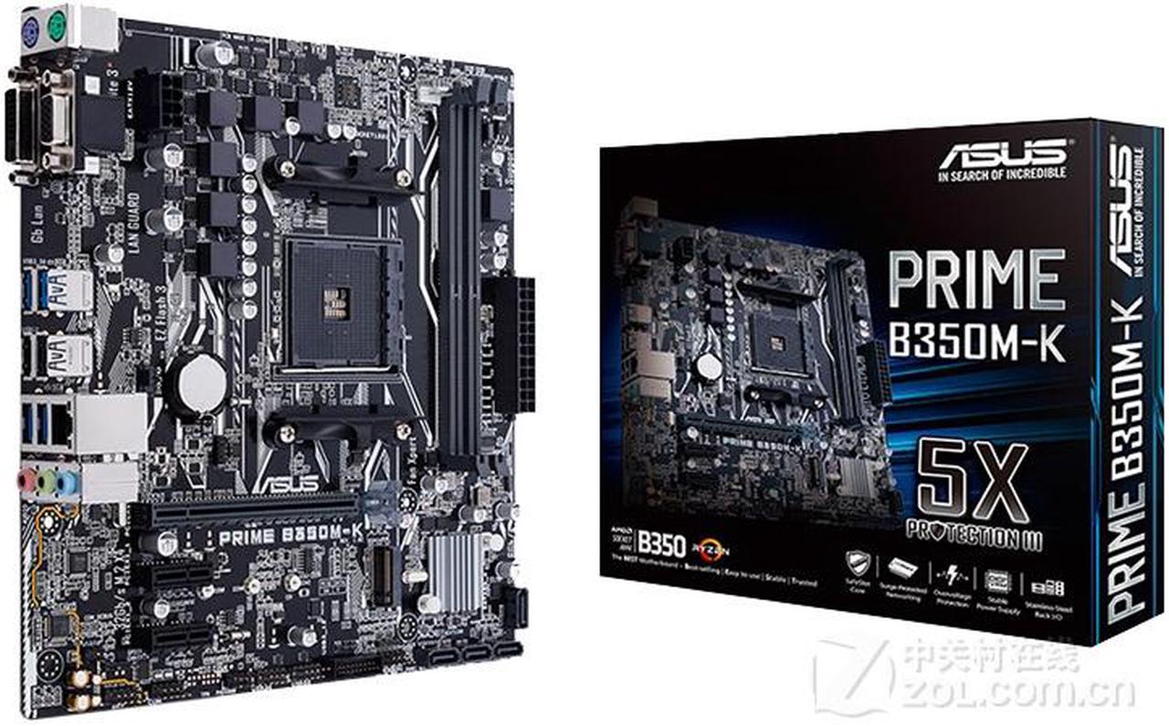 Alt view image 7 of 7 - ASUS PRIME Professional B350M-K Desktop Motherboard AMD B350 Socket AM4 AMD