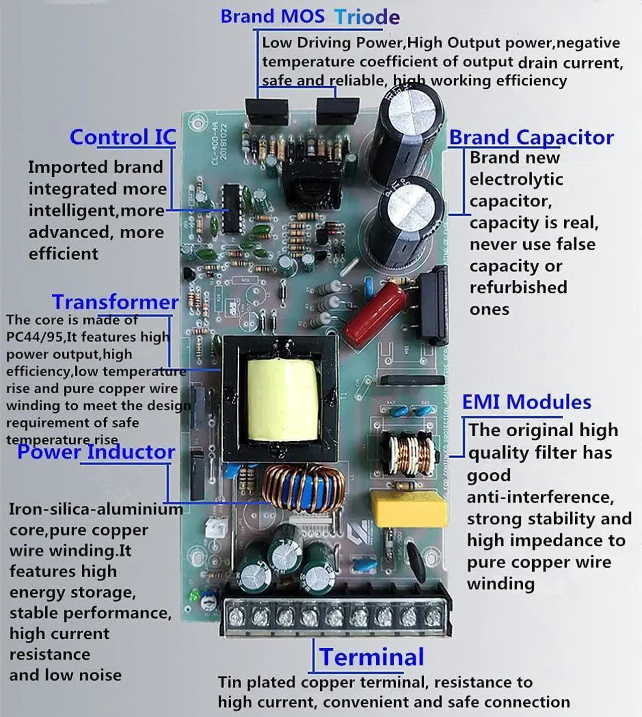 Alt view image 3 of 7 - Chengliang Power Supplys 24v 15a 360w Dc Original Ender 3 Pro 3D Printer Switching Power Supply