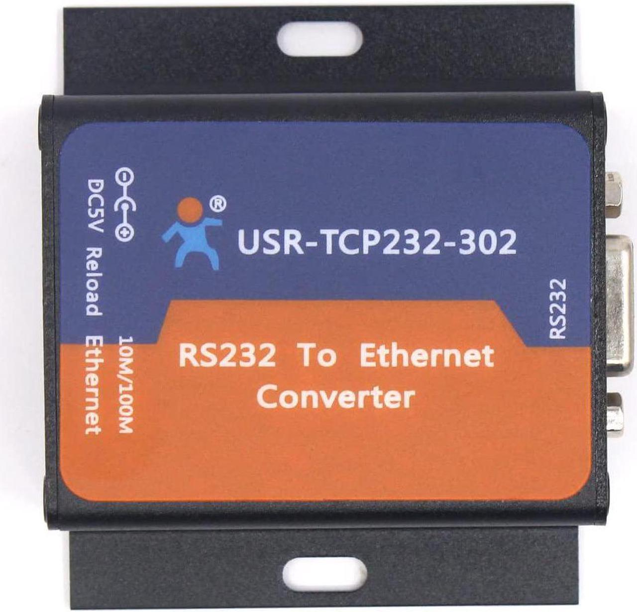 PUSR USR-TCP232-302 Tiny Size RS232 to TCP IP Converter Serial RS232 to Ethernet Server Module Ethernet Converter Support DHCP/DNS