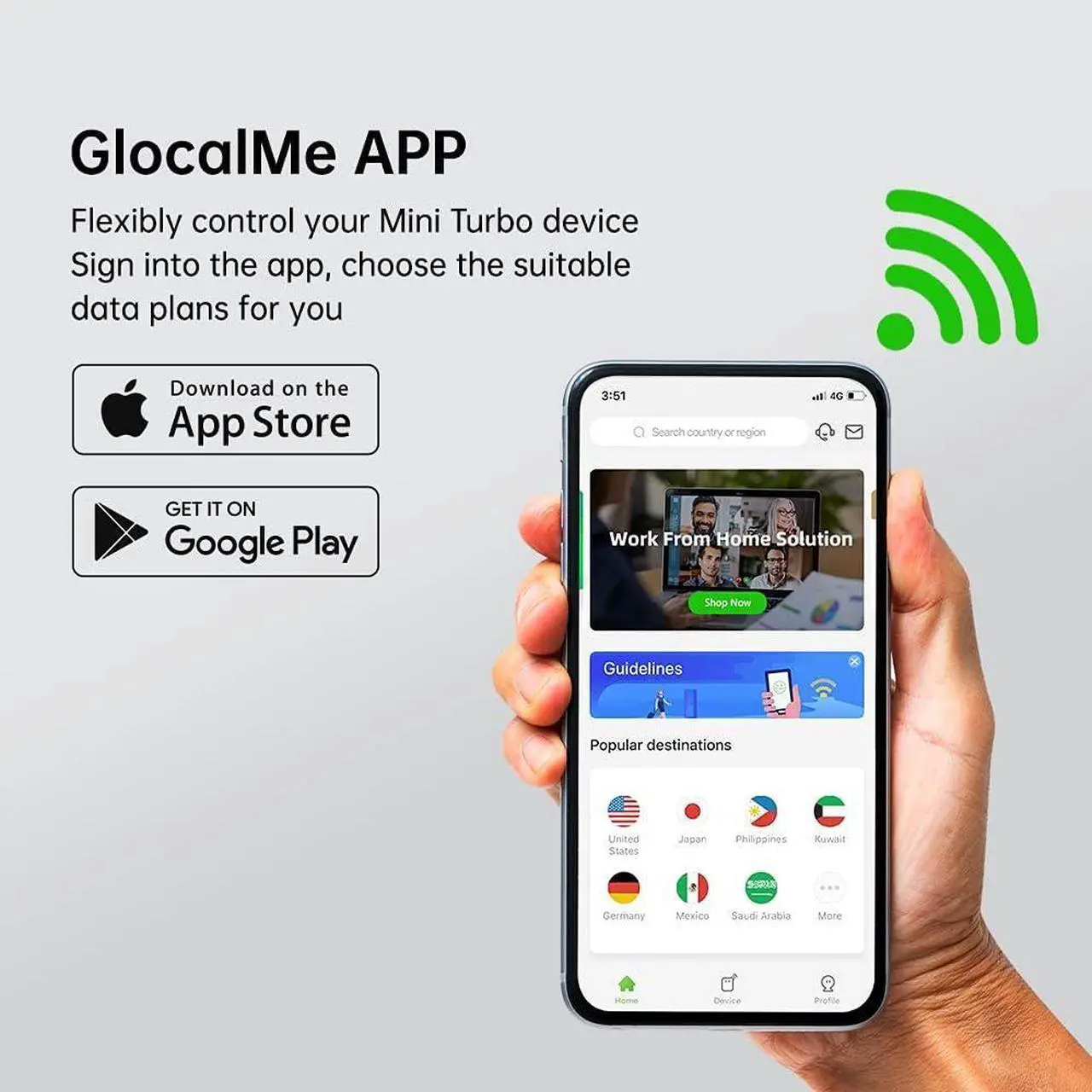 Alt view image 5 of 7 - Mini Turbo 4G LTE Mobile Hotspot, No SIM Card Needed, Portable WiFi Hotspot Unlock Device for Home or Travel in 200+ Countries,Smart Local Network Auto-Selection,with US 8GB&Global 1GB Data
