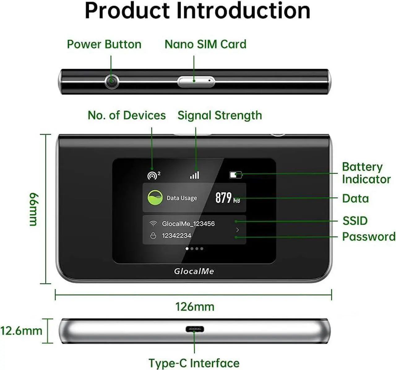 Alt view image 6 of 7 - Mini Turbo 4G LTE Mobile Hotspot, No SIM Card Needed, Portable WiFi Hotspot Unlock Device for Home or Travel in 200+ Countries,Smart Local Network Auto-Selection,with US 8GB&Global 1GB Data