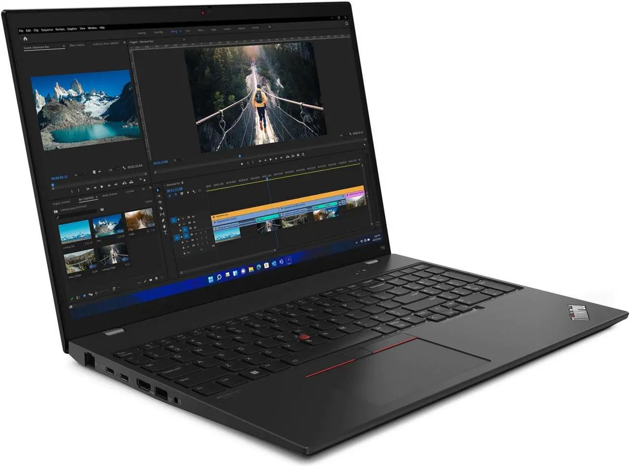 Alt view image 2 of 12 - Lenovo ThinkPad T16 Gen 3 16" Core Ultra 5 125U 3.6GHz 16GB 512GB SSD WIN11P, Black