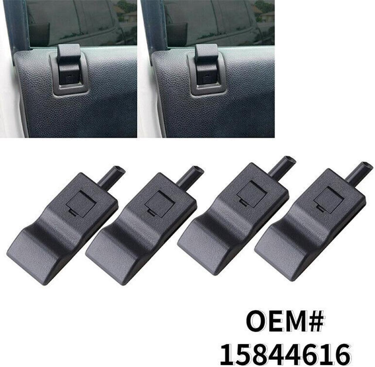 4× Ebony Black Passenger Side Front Rear Door Interior Lock Knobs For Chevy/GMC