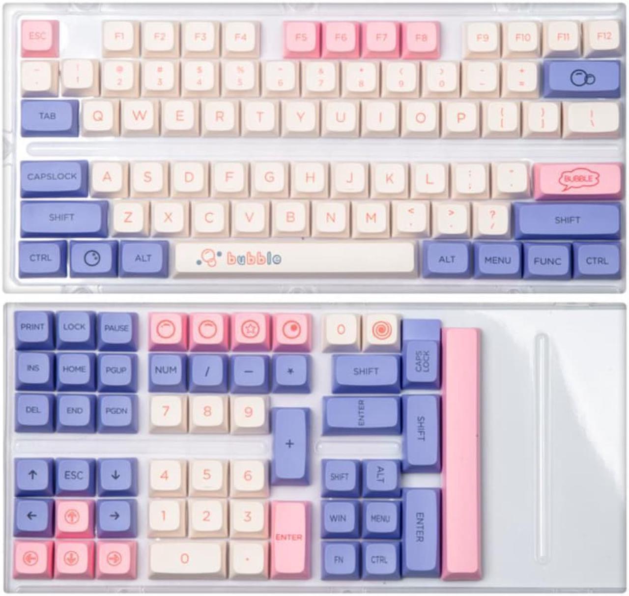 Ruth's sister Bubble Theme 127 Keys PBT Keycap XDA Profile DYE-SUB Personalized Keycaps For MX Switch Fit 61 64 68 87 980 Mechanical Keyboard