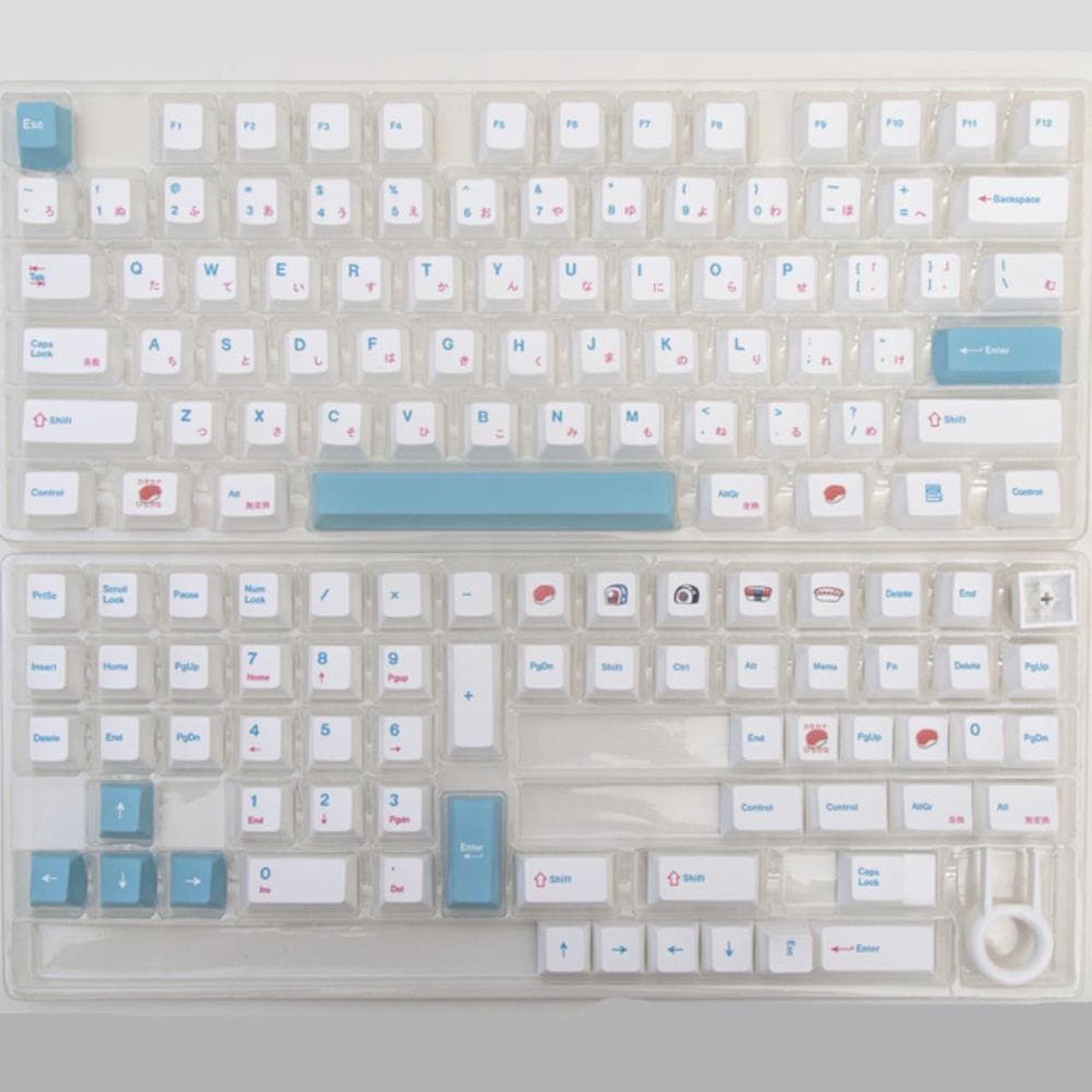 Ruth's sister 139 Keys/set Sushi Keycaps PBT Dye Sublimation Key Caps Profile Keycap Fits 61 64 68 87 96 104 Mechanical Keyboard