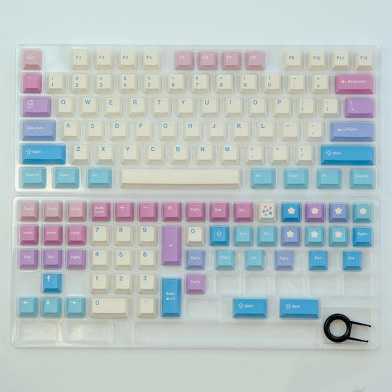 Ruth's sister 129 Key Fairy Keycap PBT Keycaps Gradient Dye Sublimation profile Keycaps For MX Switch Gaming Mechanical Keyboard