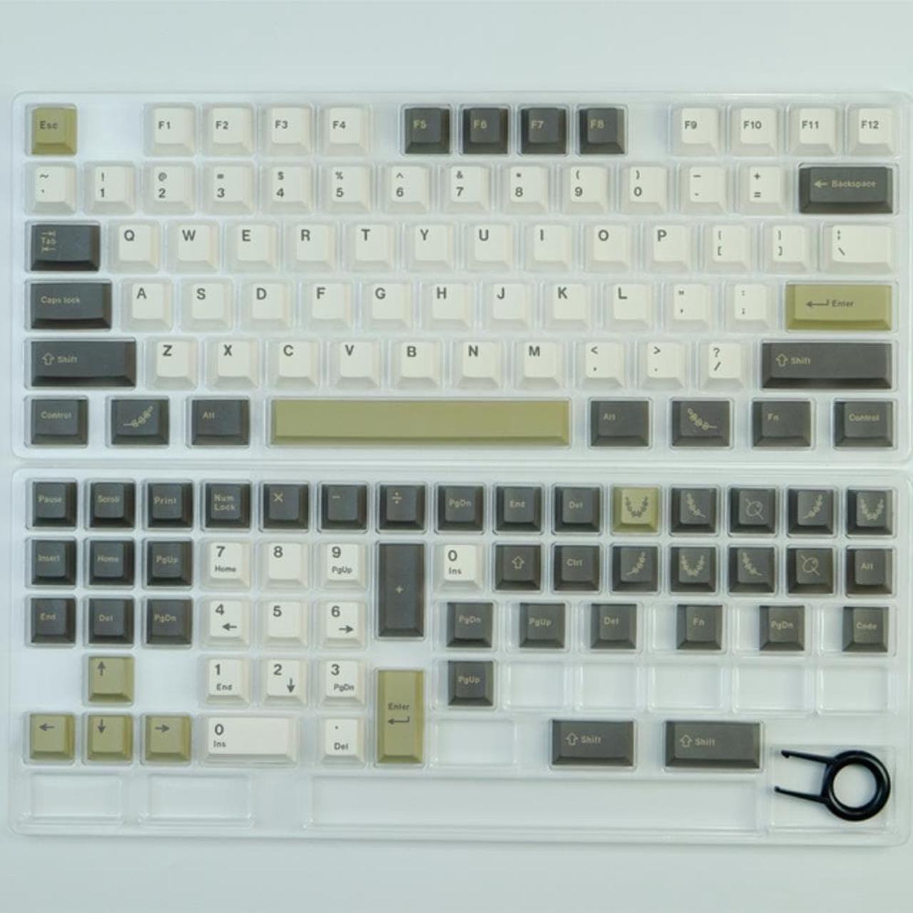 Ruth's sister GMK Olive 129 Key Keycaps PBT Keycaps Dye Sublimation Profile Keycap For MX switch Mechanical Keyboard Keycaps