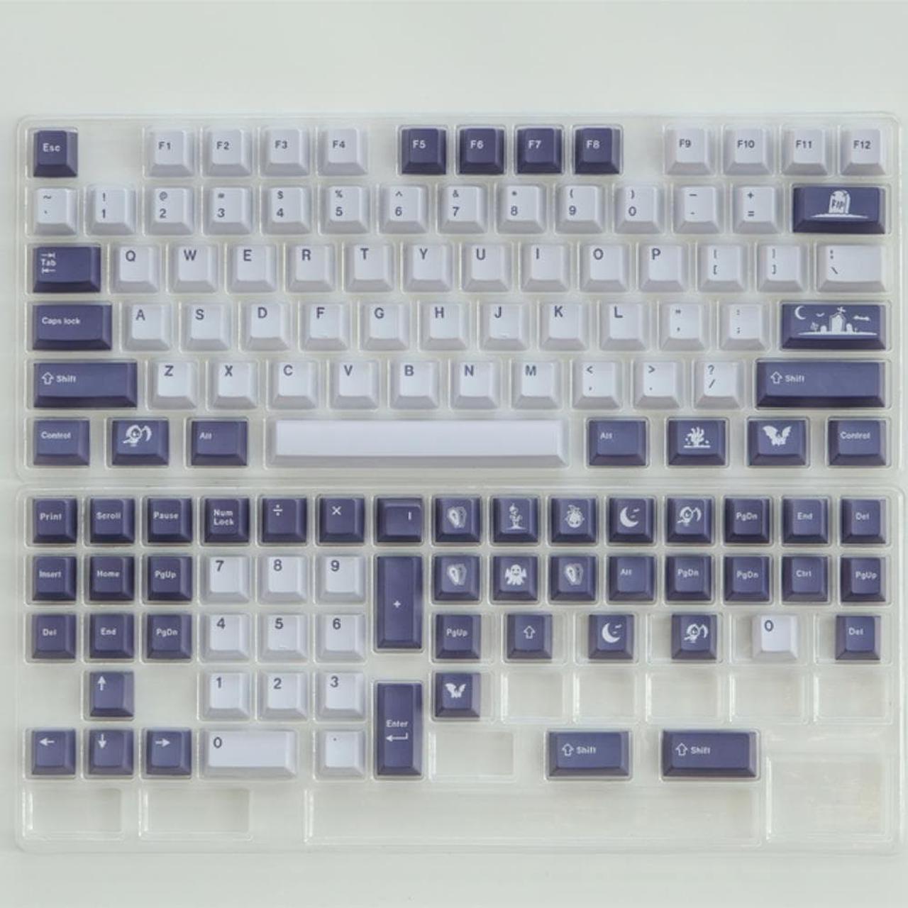 Ruth's sister 129 Keys Midnight Keycaps PBT Dye Sublimation Profile Keycap For MX switch Gaming Mechanical Keyboard Keycaps