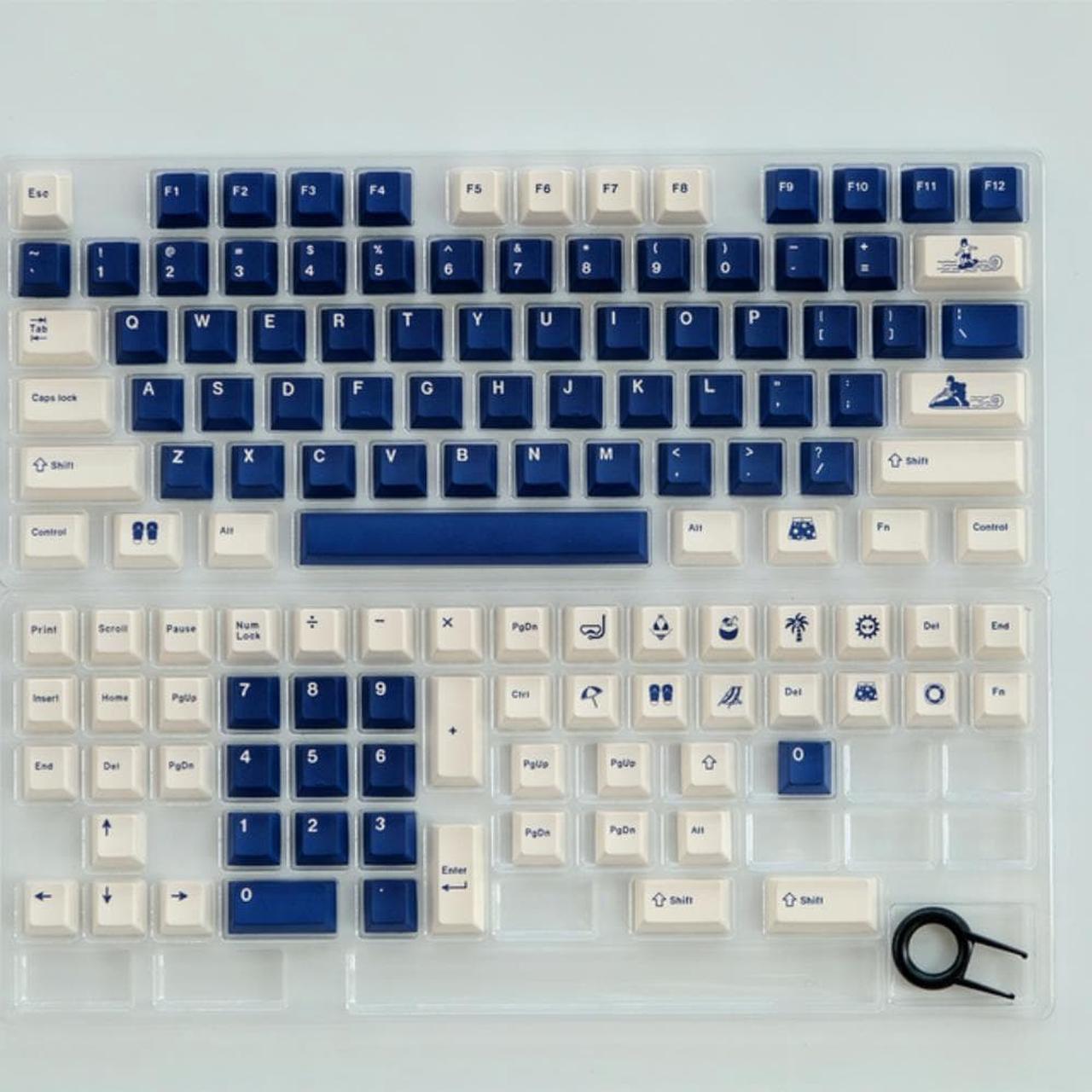 Ruth's sister Holiday Theme Keycaps 129 Keys  PBT Dye Sublimation Profile Keycaps For MX switch Mechanical Keyboard Keycaps GK61 GH60