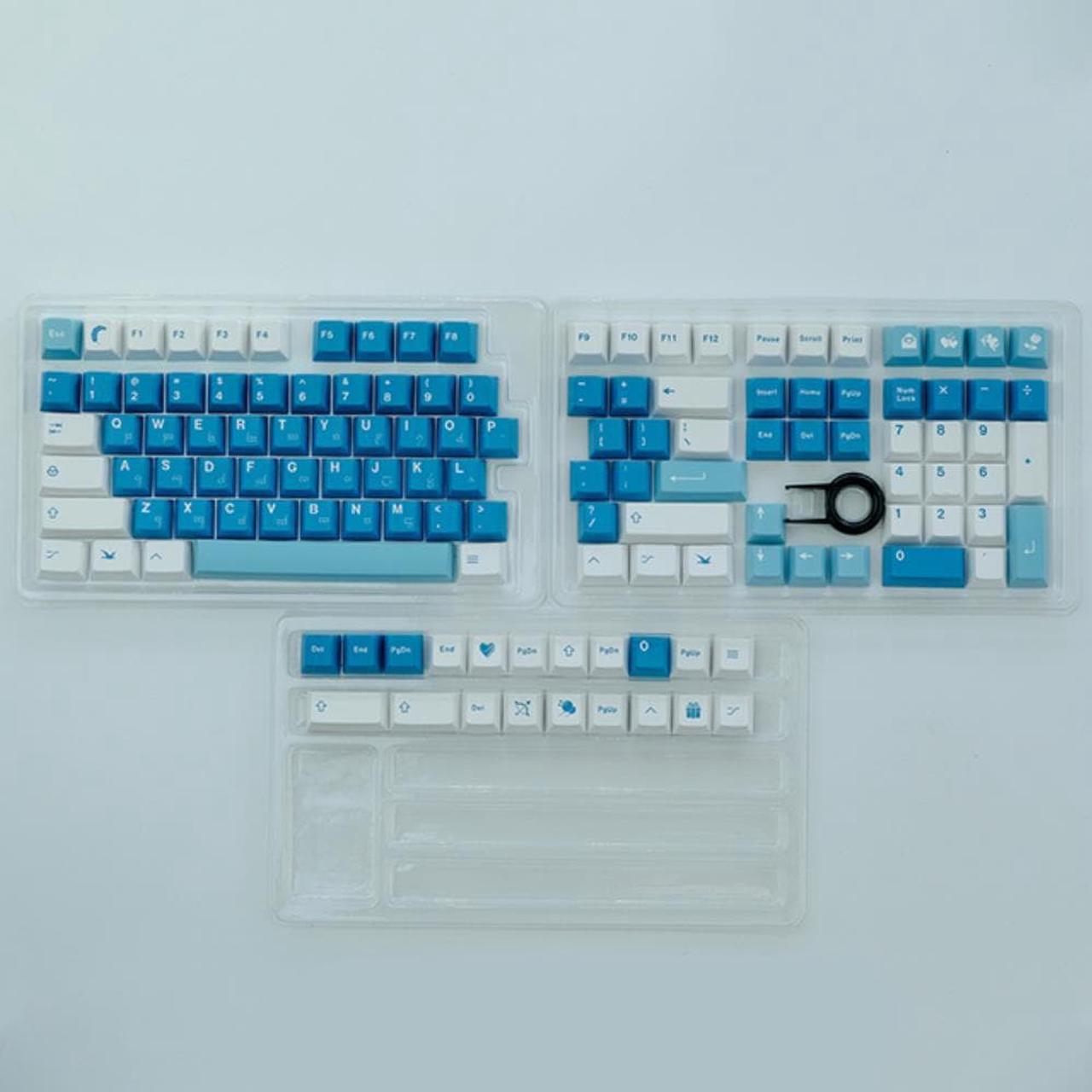 Ruth's sister PBT Keycaps 129 Keys GMK Sea Fog Keycaps profile Keycaps Dye Sublimation For MX Switches Mechanical Keyboard Keycaps