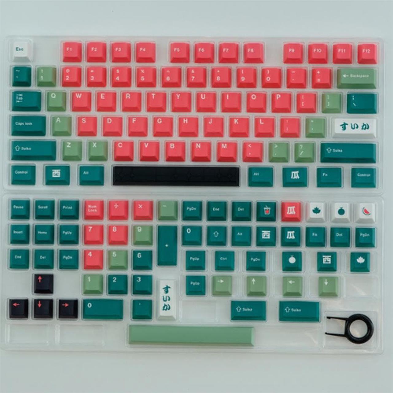 Ruth's sister 129Key GMK Watermelon Keycaps Profile Keycap PBT Dye Sublimation Keycap For MX Switch Mechanical Keyboard Key Caps