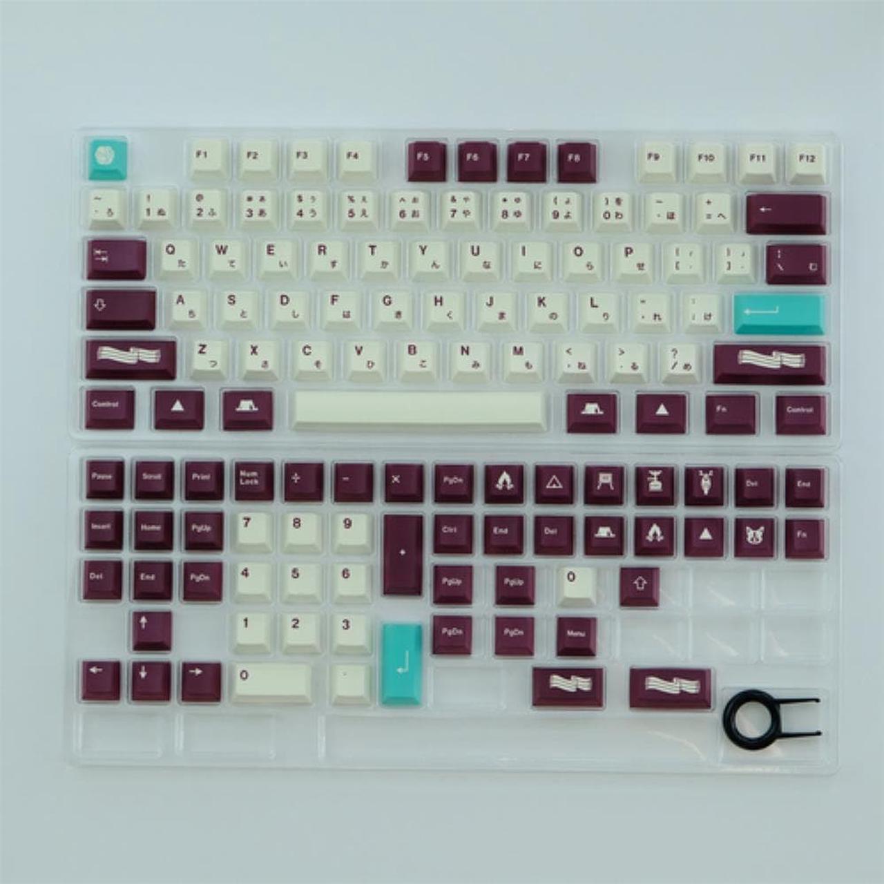 Ruth's sister GMK Yuru 129 Keys Profile Dye Sublimation PBT Keycap Japanese Keycaps For MX Switch Mechanical Keyboard