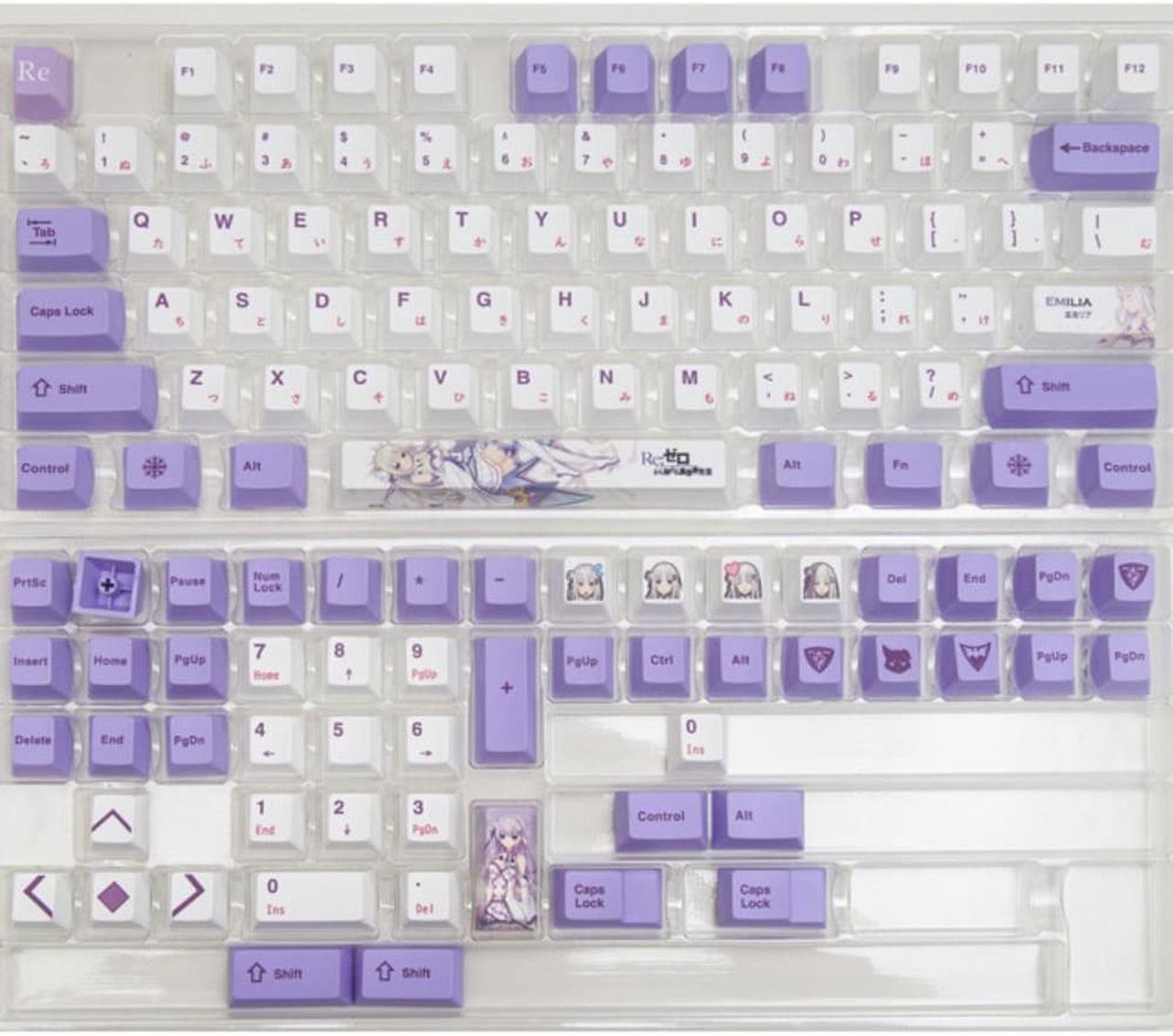 135 Keys Anime PBT Keycaps Profile Dye Sublimation Keycaps For Mx Switch Custom Mechanical Keyboard CMMK IK75