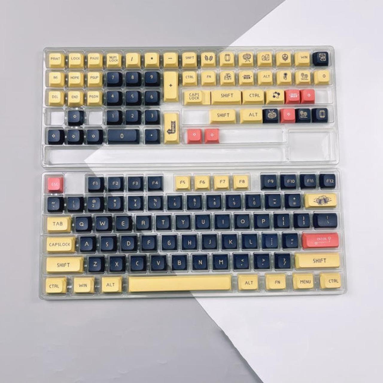 1 Set XDA keycaps PBT Keycap Dye Sub 134 key Personality beer theme keycaps for mechanical Keyboard keycaps with MX switches