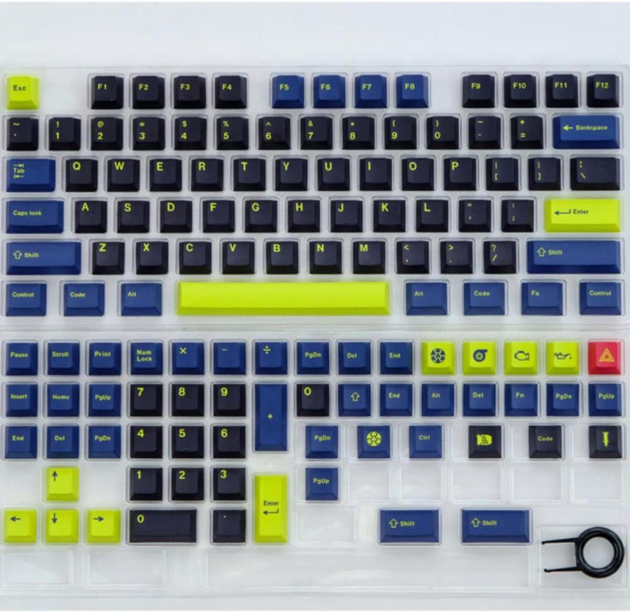 GMK Night Run PBT Keycaps 129 Key Profile Dye Sublimation Mechanical Keyboard For MX Switchs Fits 61 64 68 87 96 layout