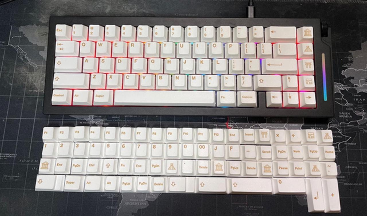 Keycaps GMK Civilization Clone137 Keys/set PBT Dye Subbed Profile Keycap For MX Switch Mechanical Keyboard GH60 GK61 GK64