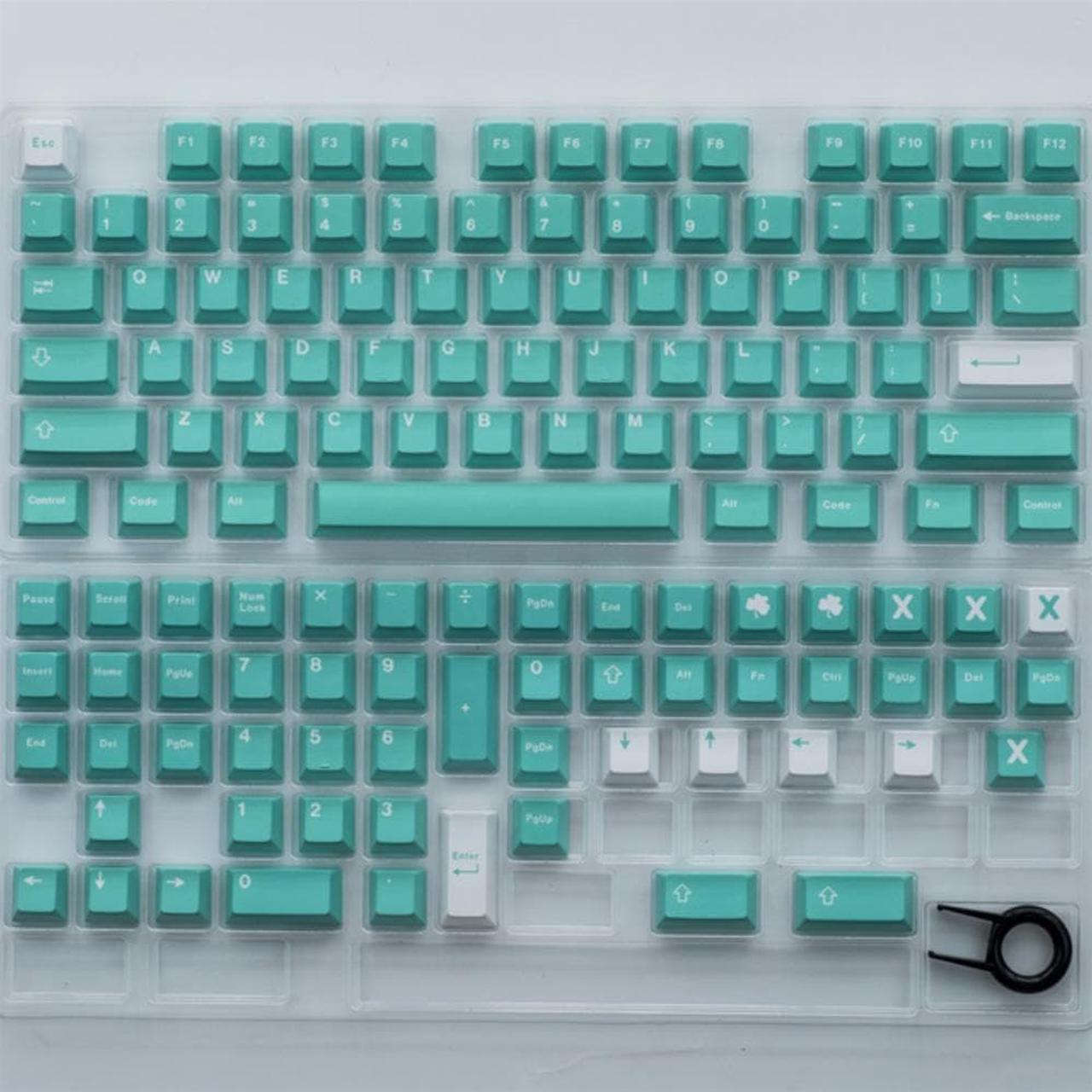 Tiffany 129 Keys PBT Personalized Keycap Profile Dye Sublimation  Mechanical Keyboard Keycaps For MX Switch GK CMMK NJ80