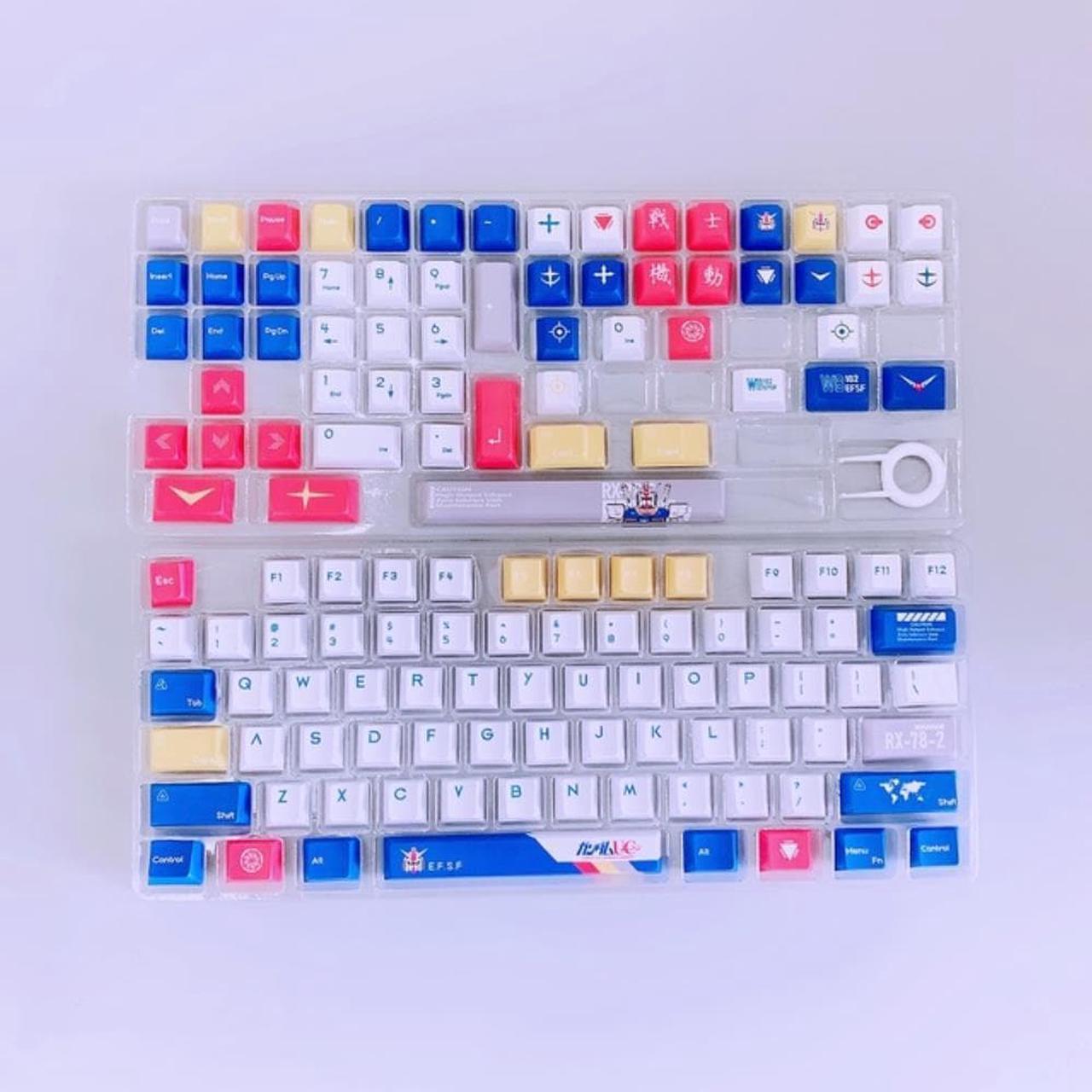 133 Keys Mecha PBT Keycap Profile Dye Sublimation Personalized Anime Keycap For MX Switch Mechanical Keyboard CMMK IK75