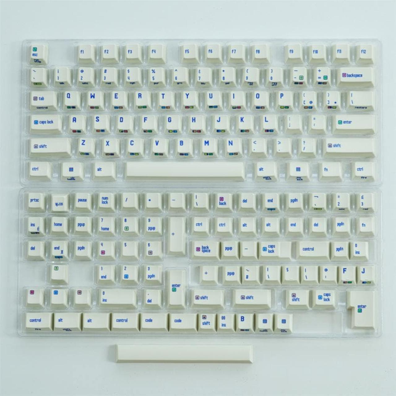 153 Keys/Full Set Side Engraved Keycaps PBT Dye Sublimation Keyboard Keycaps For MX Switch GK61 C64 Mechanical Keyboard