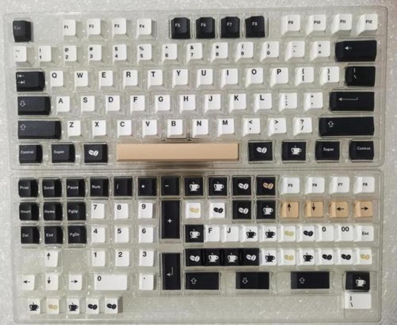 150 Keys GMK Cafe Keycaps PBT Dye Sublimation Keycap Profile Key Caps With 1.75U 2U Shift For MX Switch 61/64/87/104/108