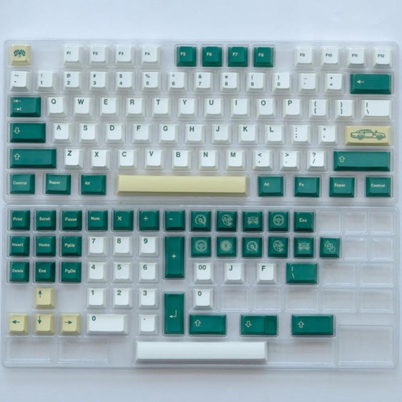 GMK 125 Key Racing Theme Keycap Profile PBT Dye Sublimation Personality Keycap For MX Switch Custom Mechanical Keyboard