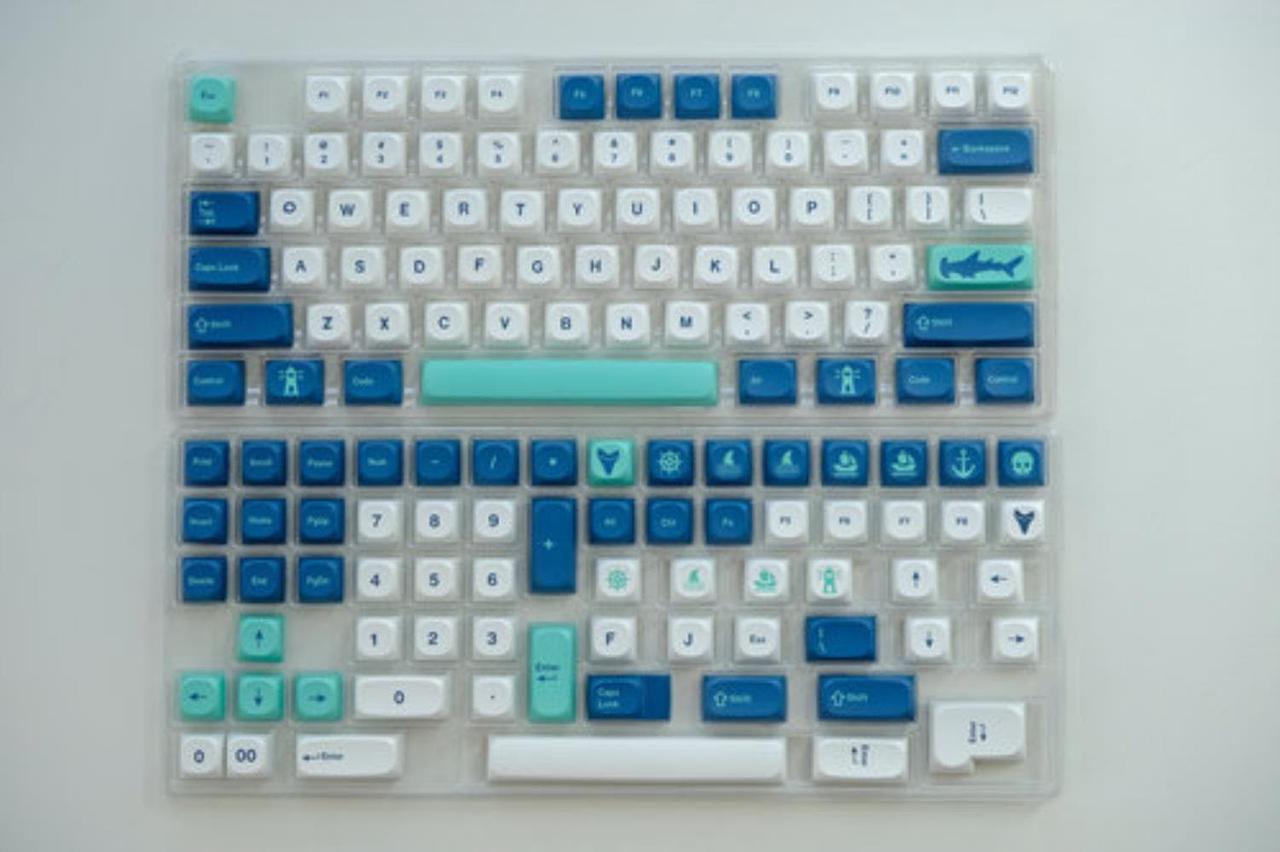 140 Keys GMK Hammerhead Shark Keycaps XDA Profile PBT Dye Sublimation Custom Keyboard Keycaps For MX Switches 64 87 96 104 108