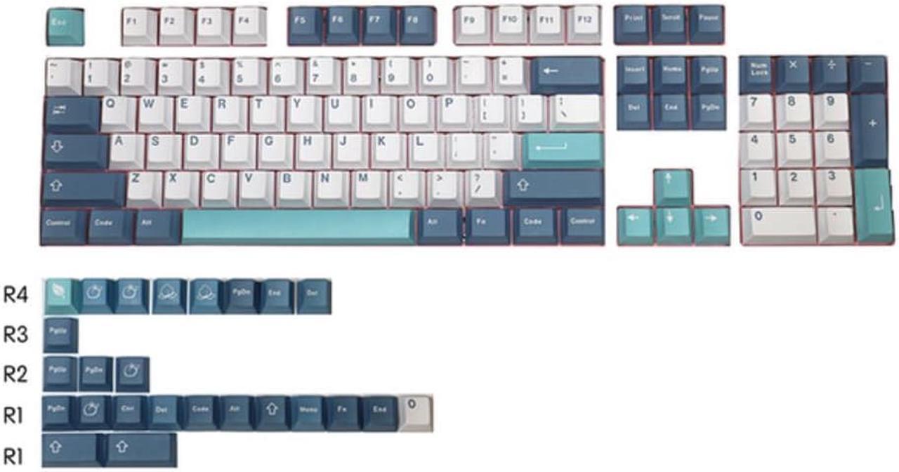 129 Keys GMK SHOKO Clone Keycaps PBT Dye Subbed Profile Keycap For MX Switch Mechanical Keyboard MK GH60 GK61 GK64