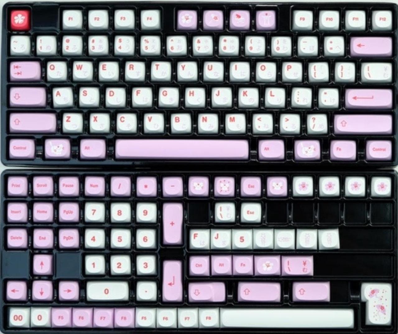 MA Keycaps 141 Keys Clone GMK Hazakura Keycaps PBT Dye Sublimation Mechanical Keyboard Keycap MA Profile For MX Switch